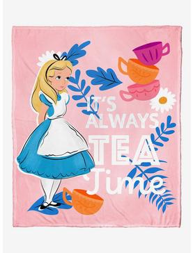 Disney Alice In Wonderland Totally Tea Time Throw Blanket, , hi-res