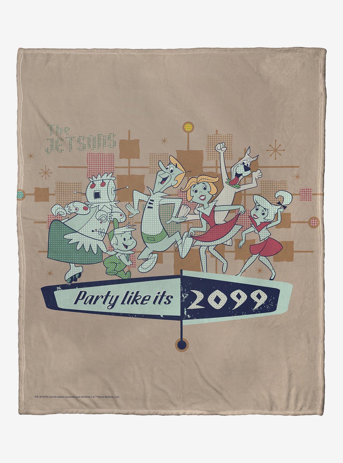 The Jetsons Party Like It's 2099 Throw Blanket, , hi-res