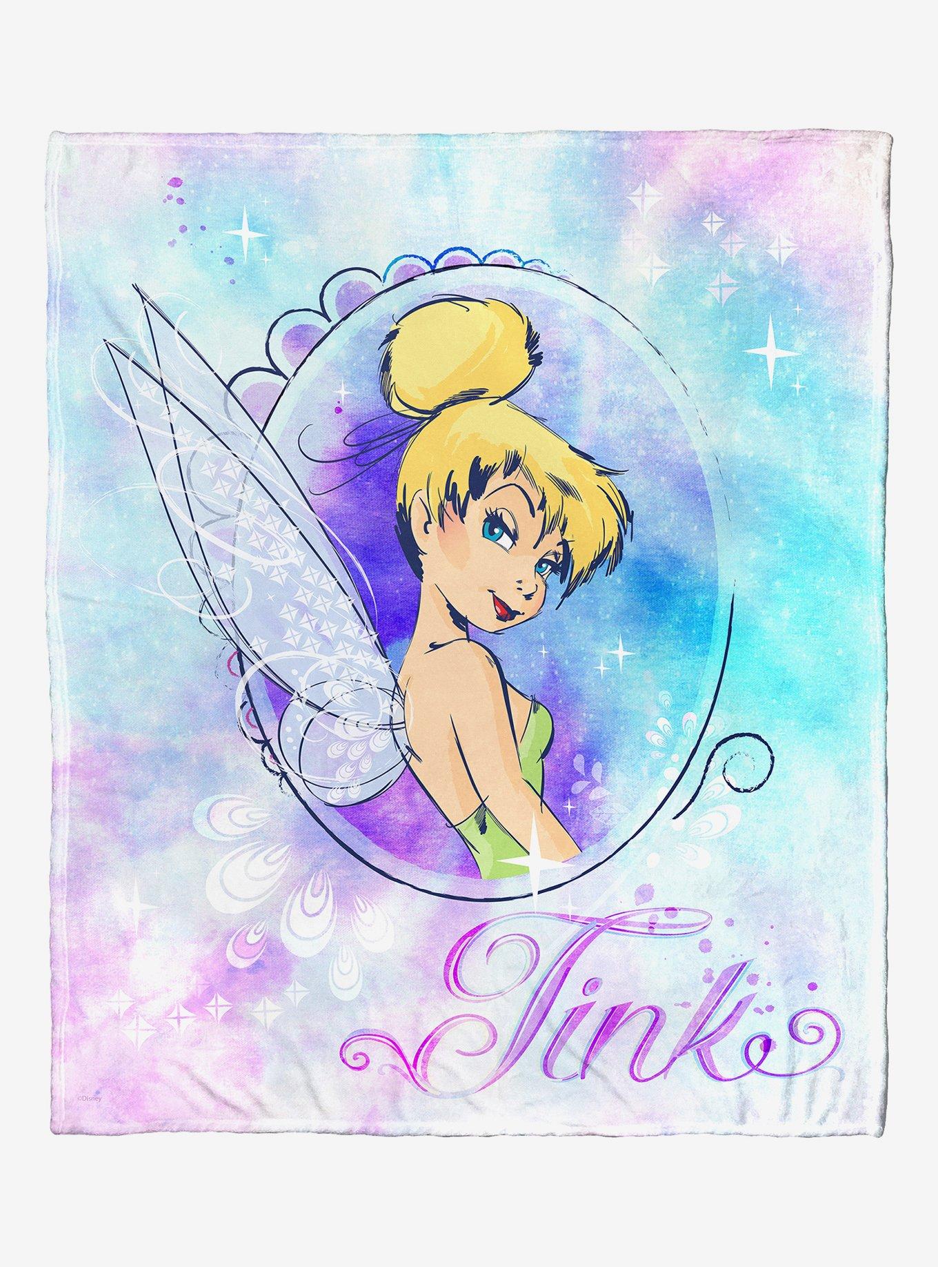 Disney Tinker Bell Cosmic Tink Throw Blanket, , hi-res