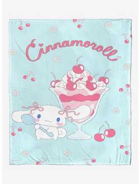 Cinnamoroll Cherry On Top Silk Touch Throw Blanket, , hi-res