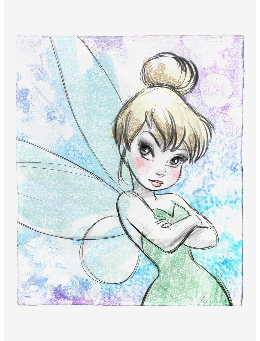 Disney Tinker Bell Posie Poppin Pixie Throw Blanket, , hi-res