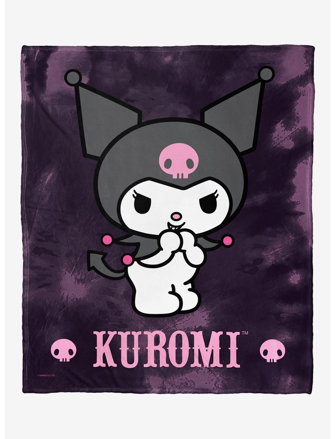 My Melody Bad Kuromi Silk Touch Throw Blanket, , hi-res