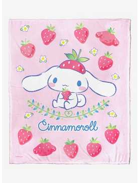 Cinnamoroll Sweet As Strawberries Throw Blanket, , hi-res