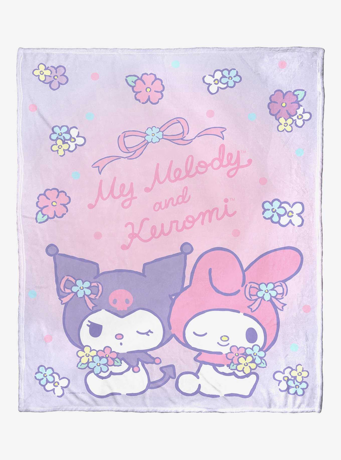 My Melody Pastel Pals Silk Touch Throw Blanket, , hi-res
