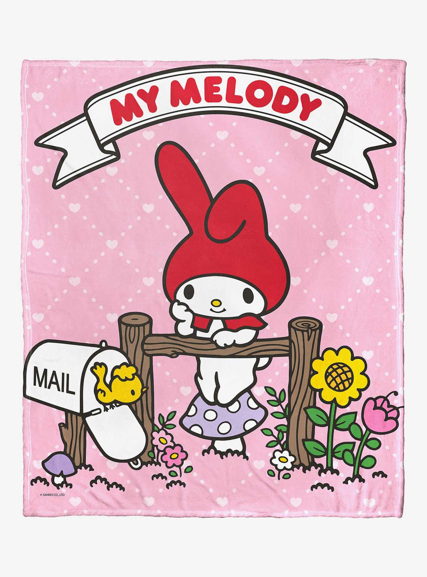 My Melody You Got Mail Silk Touch Throw Blanket, , hi-res