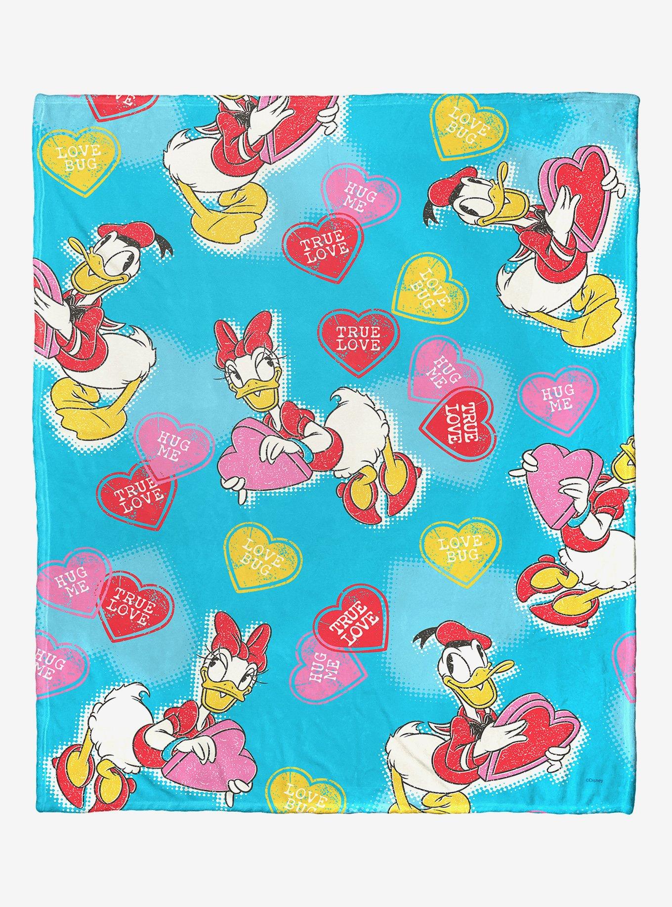 Disney Donald \u0026 Daisy True Love Throw Blanket | BoxLunch, image size:1091x1430