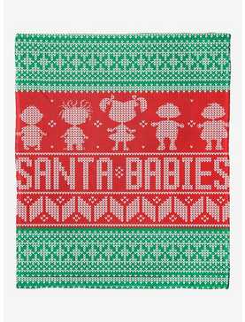 Rugrats Santa Babies Silk Touch Throw Blanket, , hi-res
