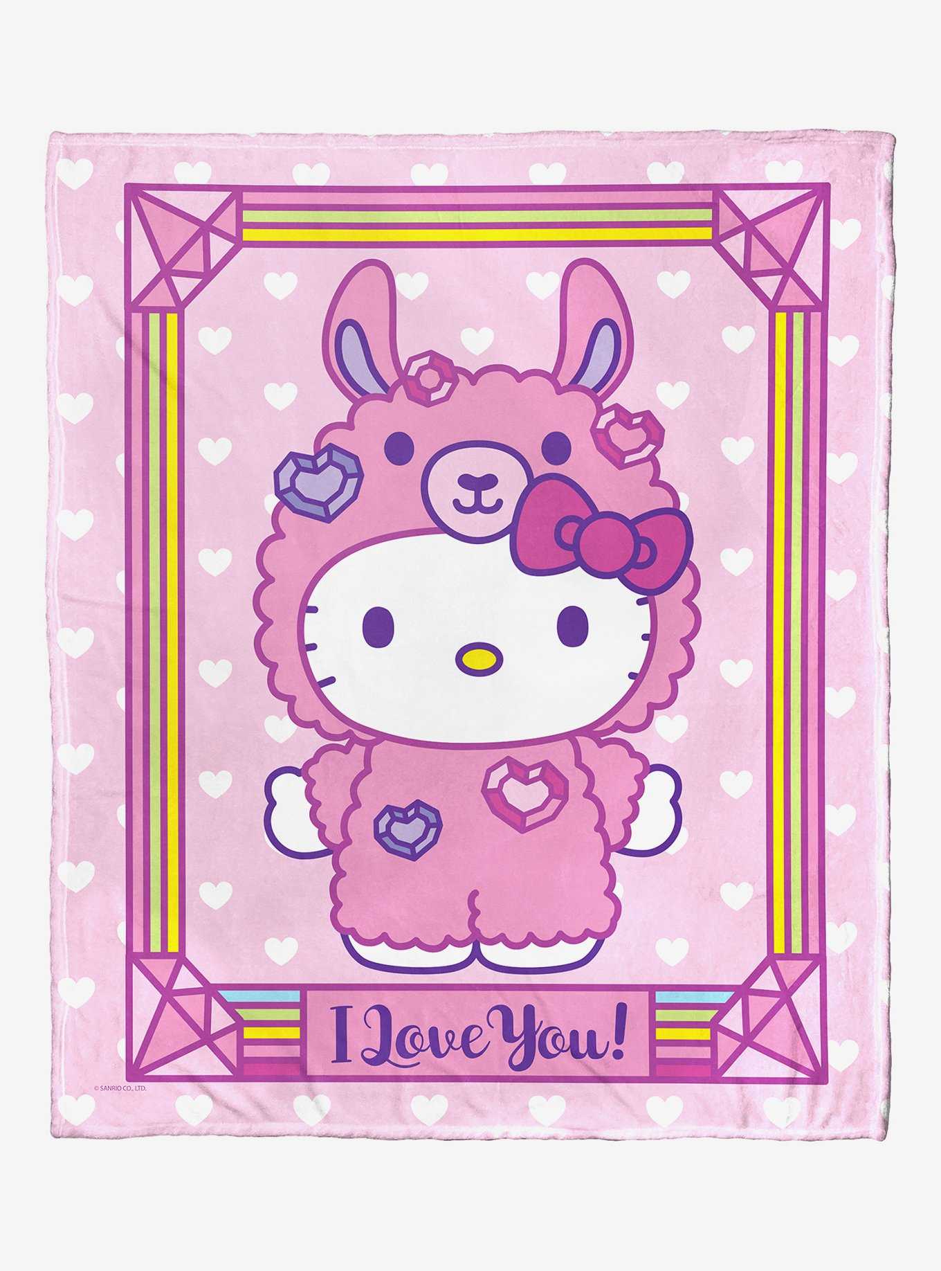 Sanrio Hello Kitty I Love You Throw Blanket, , hi-res