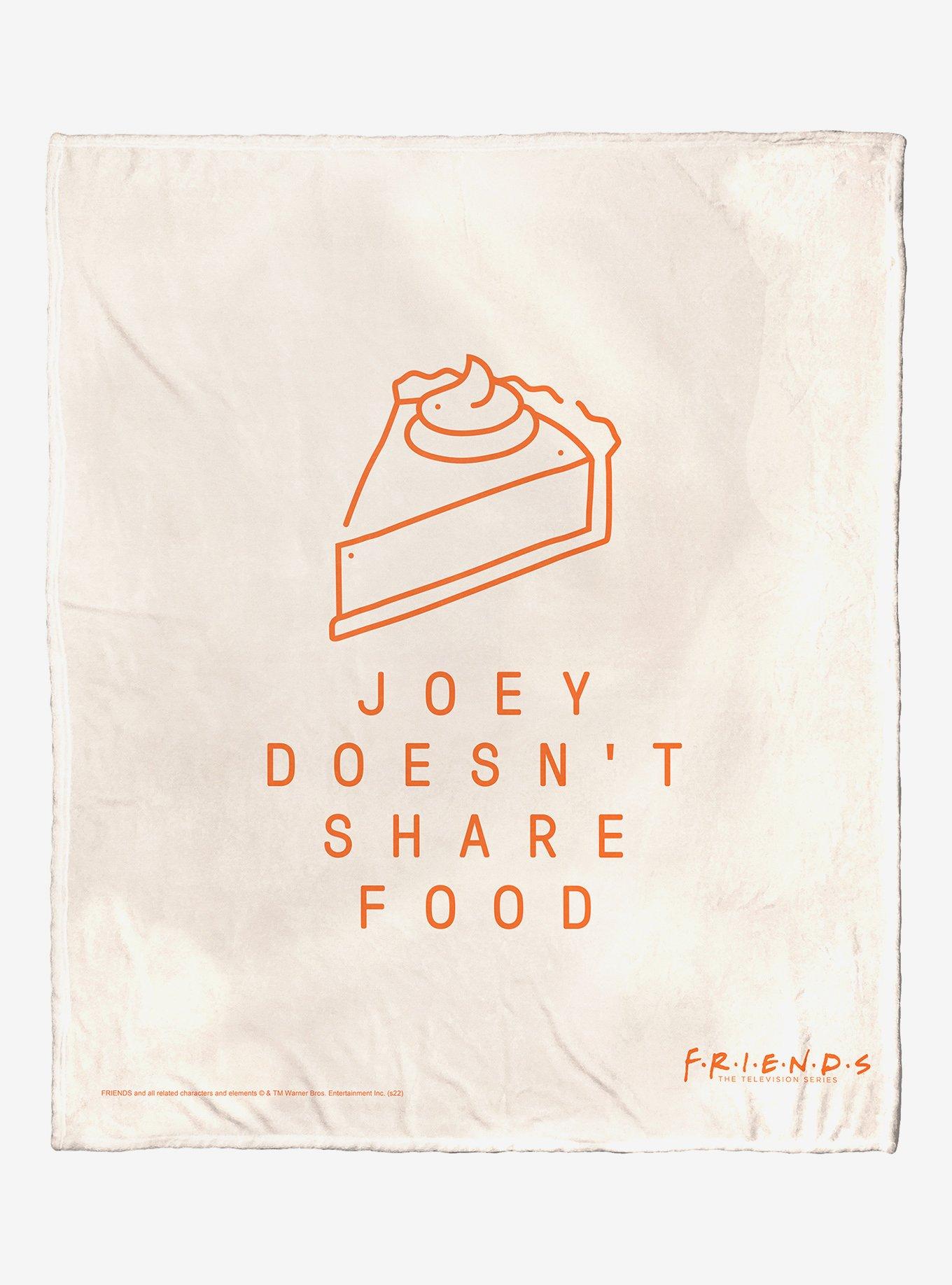 Friends Joey Doesn&rsquo;t Share Throw Blanket, , hi-res