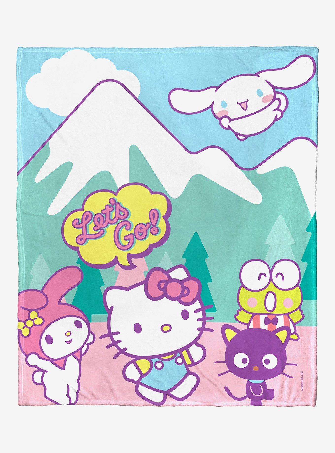 Hello Kitty Tonal Icons Throw Blanket Gift Box
