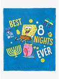 SpongeBob SquarePants Best Eight Nights Throw Blanket, , hi-res