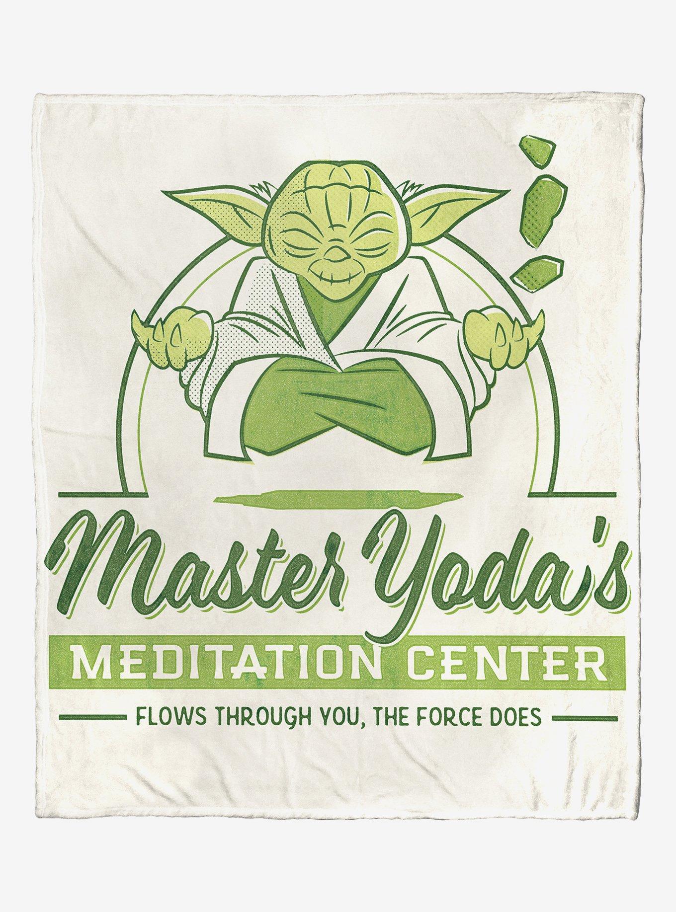 Star Wars Master Yoda Meditation Center Blanket, , hi-res