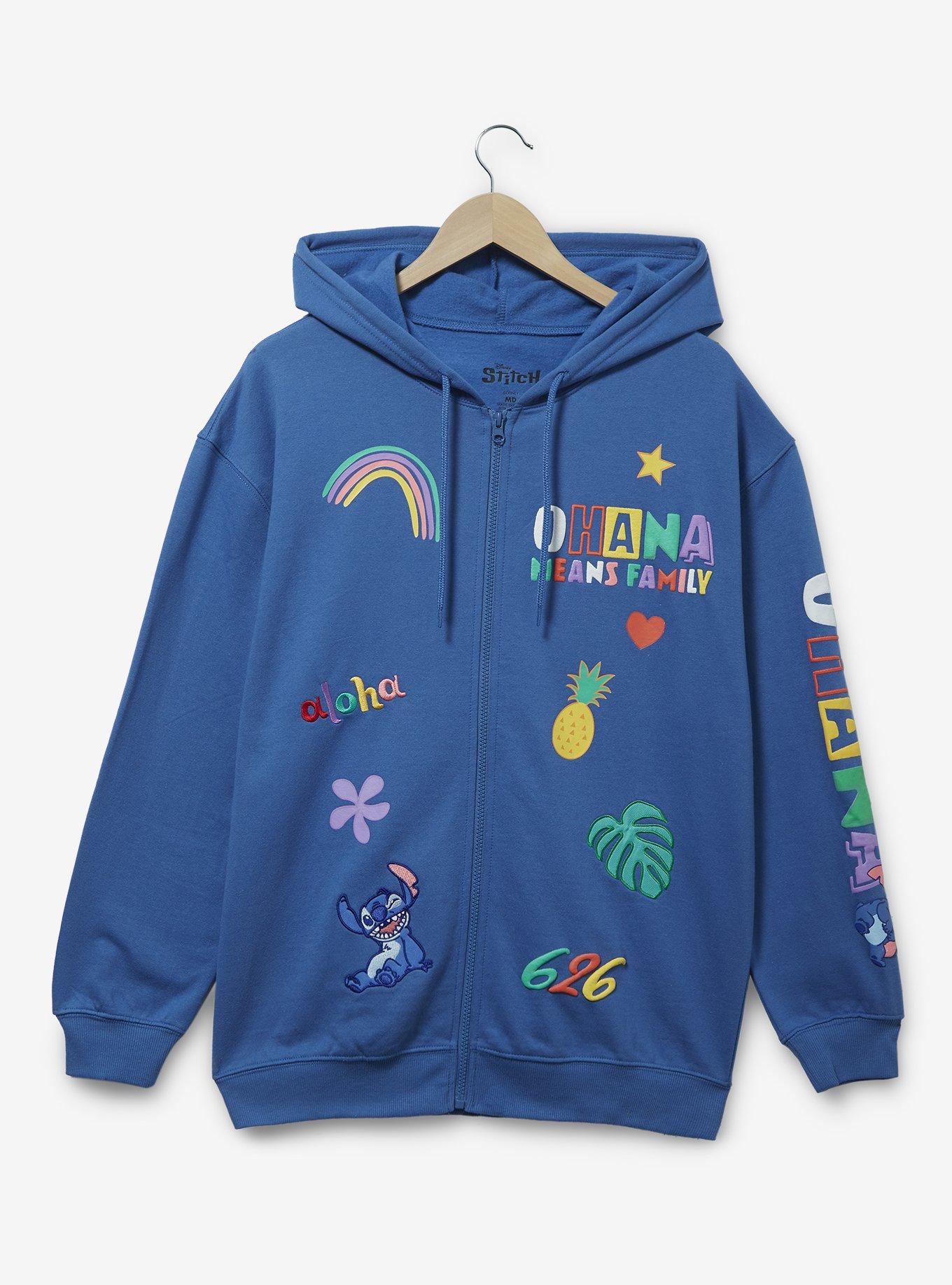 Disney Lilo u0026 Stitch Allover Print Icons Zippered Hoodie - BoxLunch  Exclusive