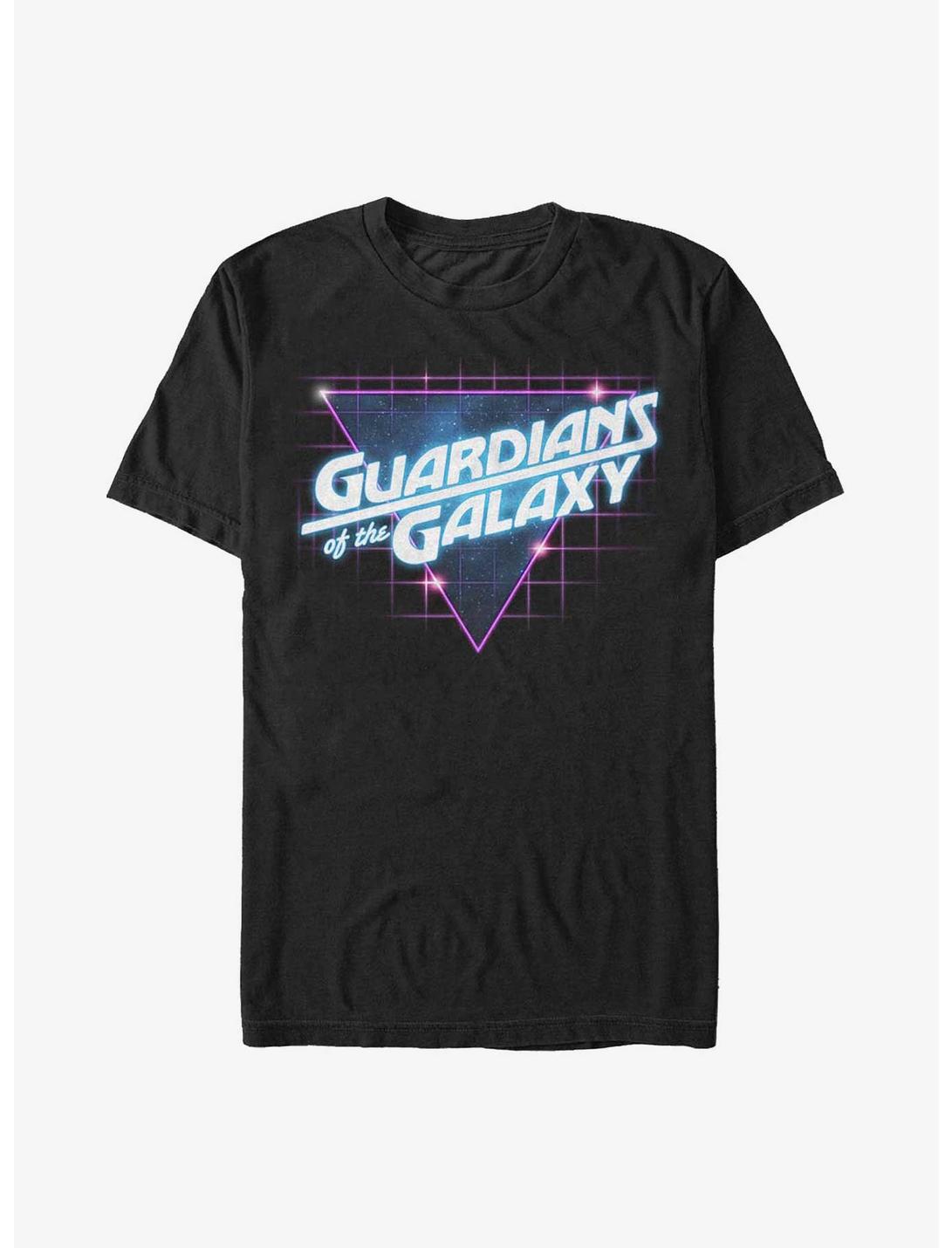 Marvel Guardians of the Galaxy 80's Style Logo T-Shirt, BLACK, hi-res