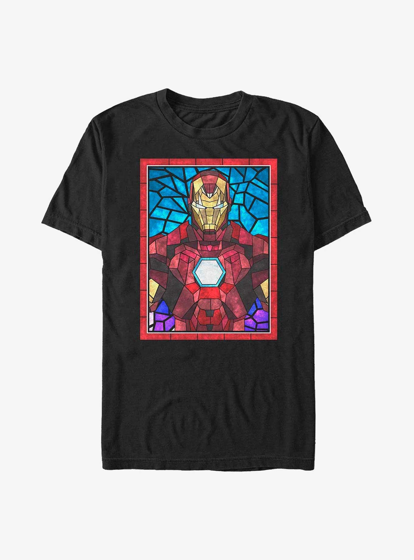 Marvel Iron Man Mosaic Poster T-Shirt, BLACK, hi-res