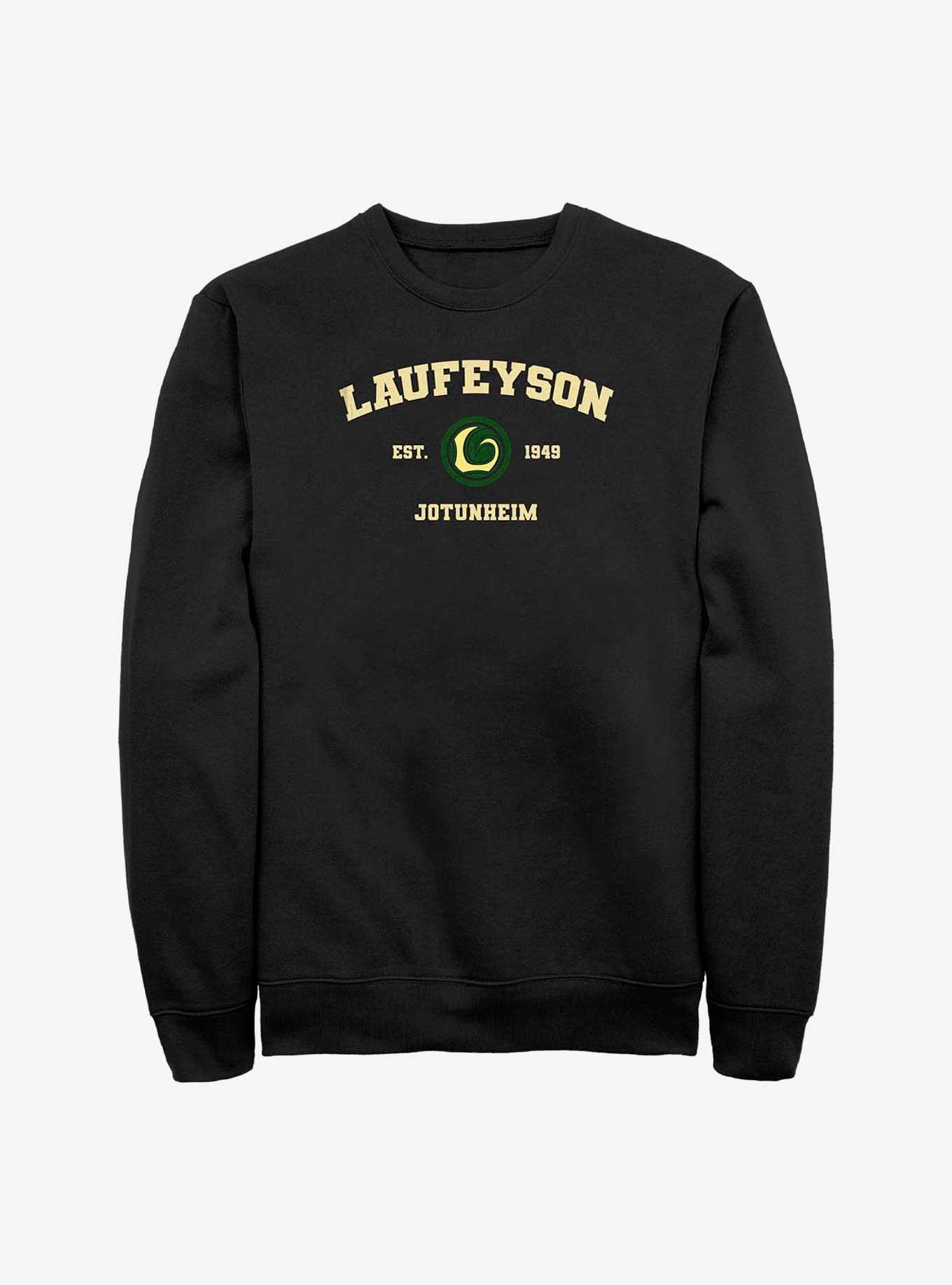 Marvel Laufeyson Jotunheim Collegiate Sweatshirt, BLACK, hi-res