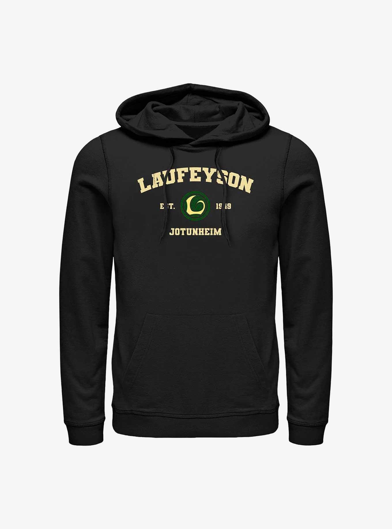 Marvel Laufeyson Jotunheim Collegiate Hoodie, BLACK, hi-res view 1