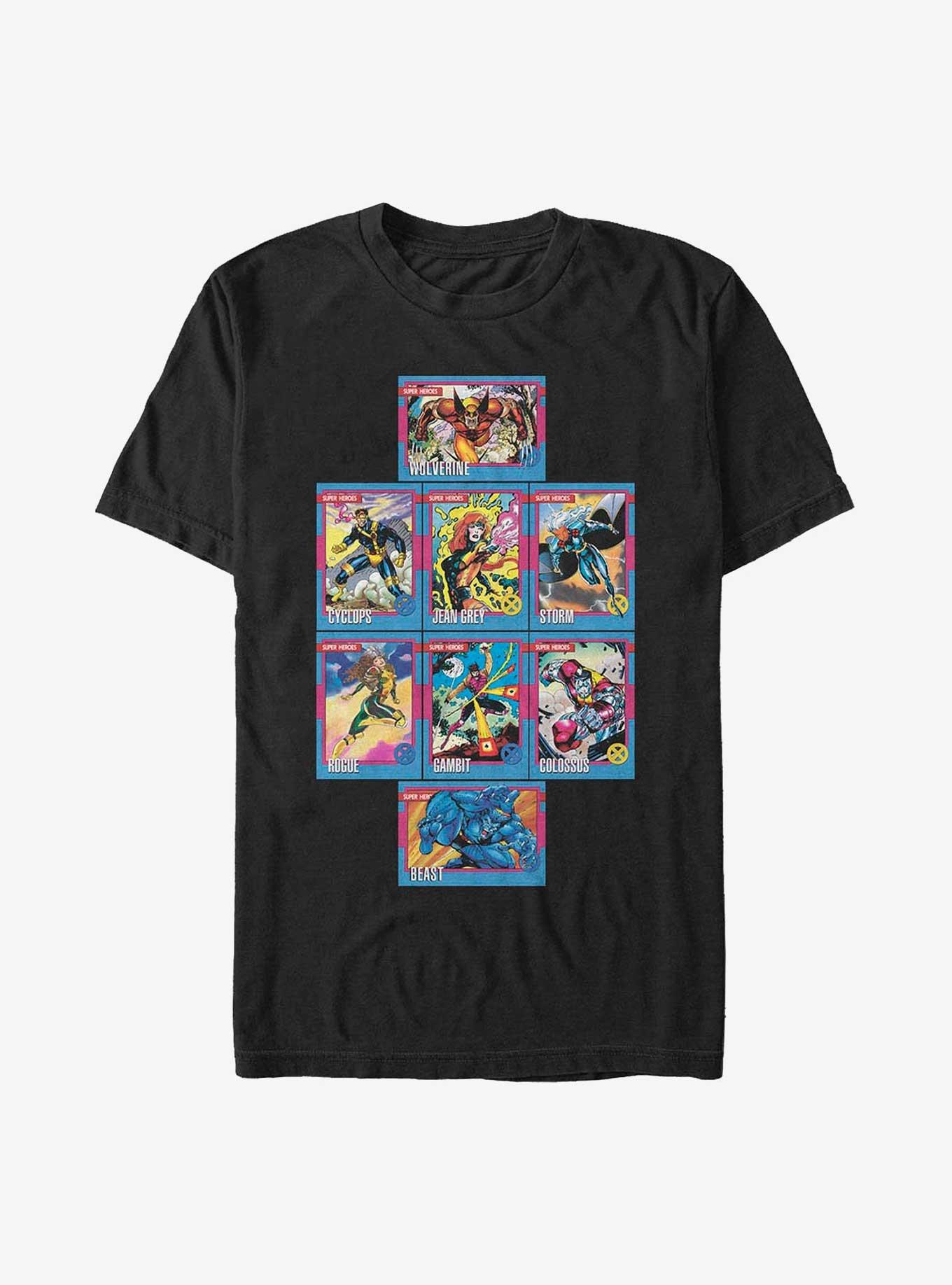 Marvel X-Men Core Cards T-Shirt, BLACK, hi-res