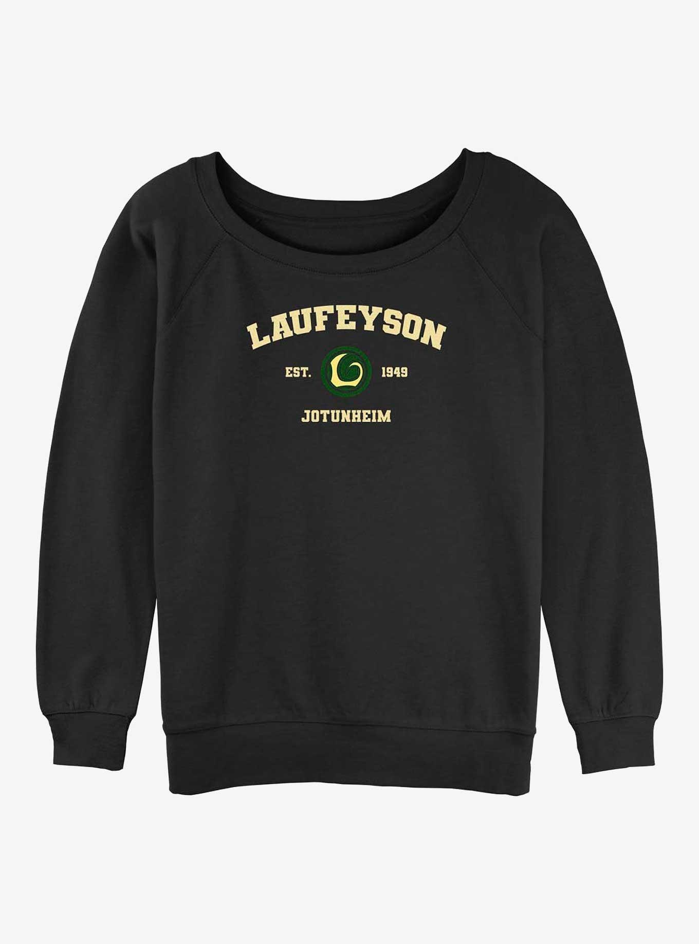 Marvel Laufeyson Jotunheim Collegiate Cowl Neck Long-Sleeve Top, , hi-res