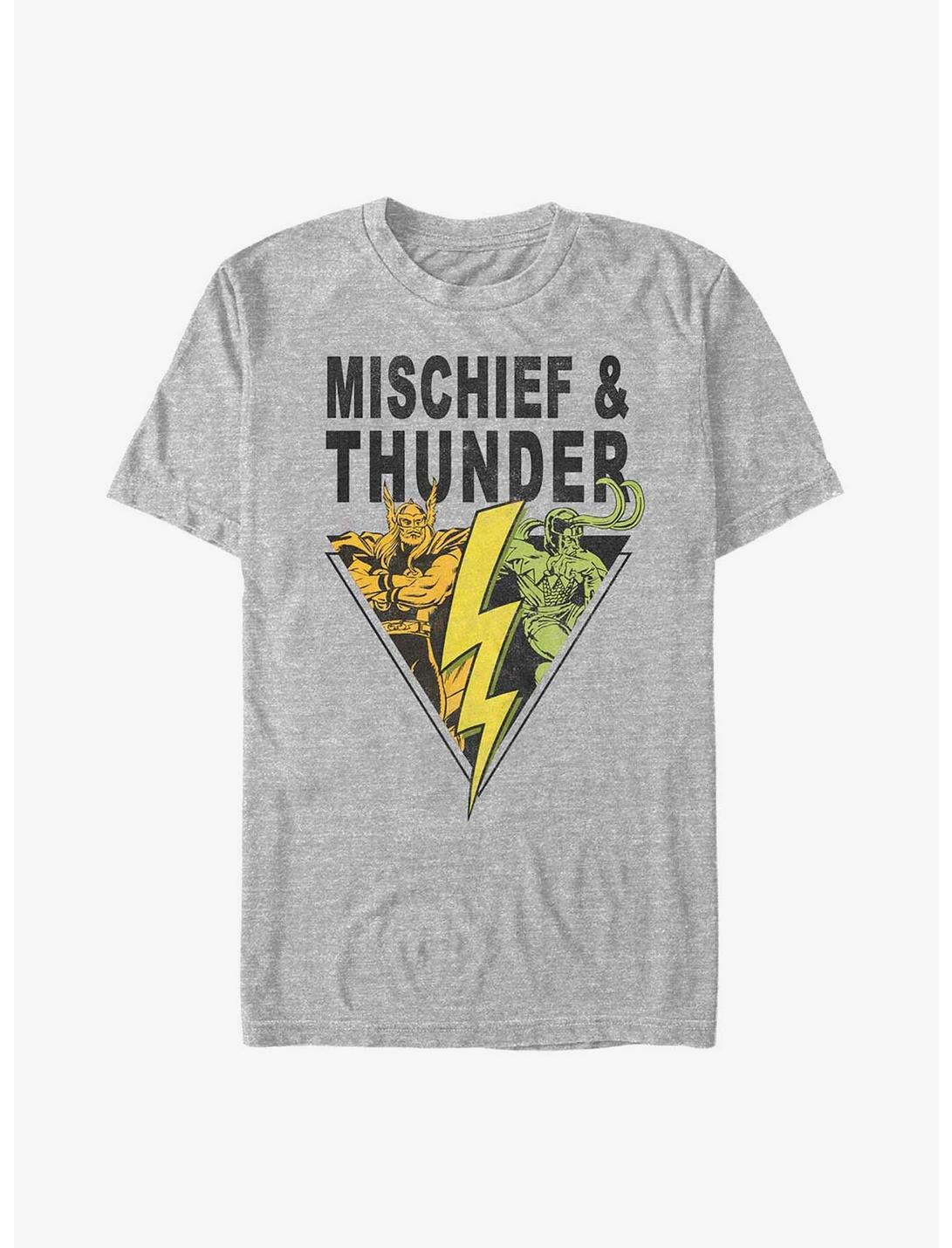 Marvel Thor and Loki Mischief and Thunder T-Shirt, ATH HTR, hi-res