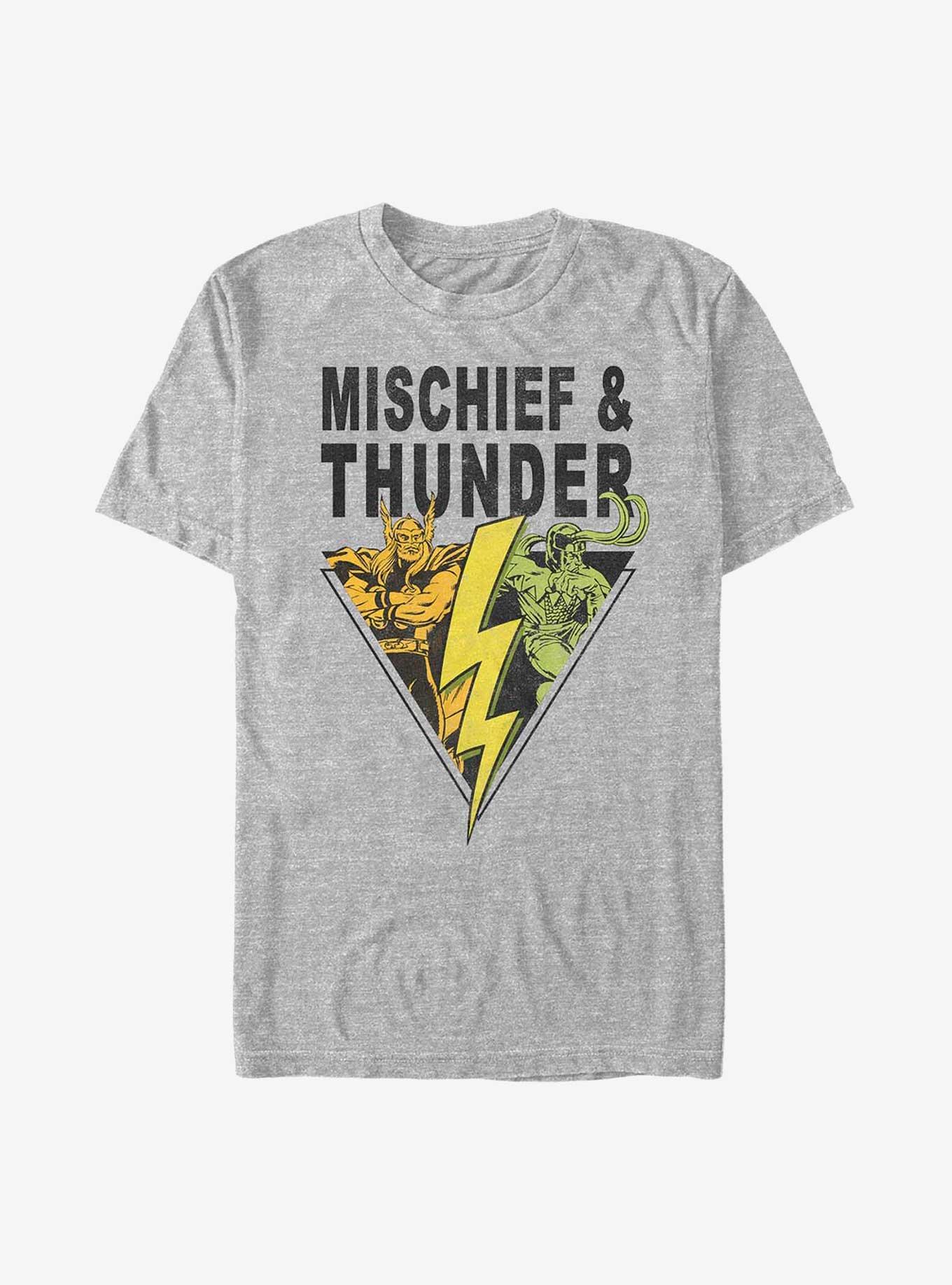 Marvel Thor and Loki Mischief and Thunder T-Shirt, ATH HTR, hi-res