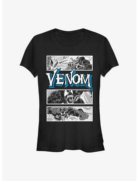 Marvel Venom Comic Panels Logo Girls T-Shirt, , hi-res