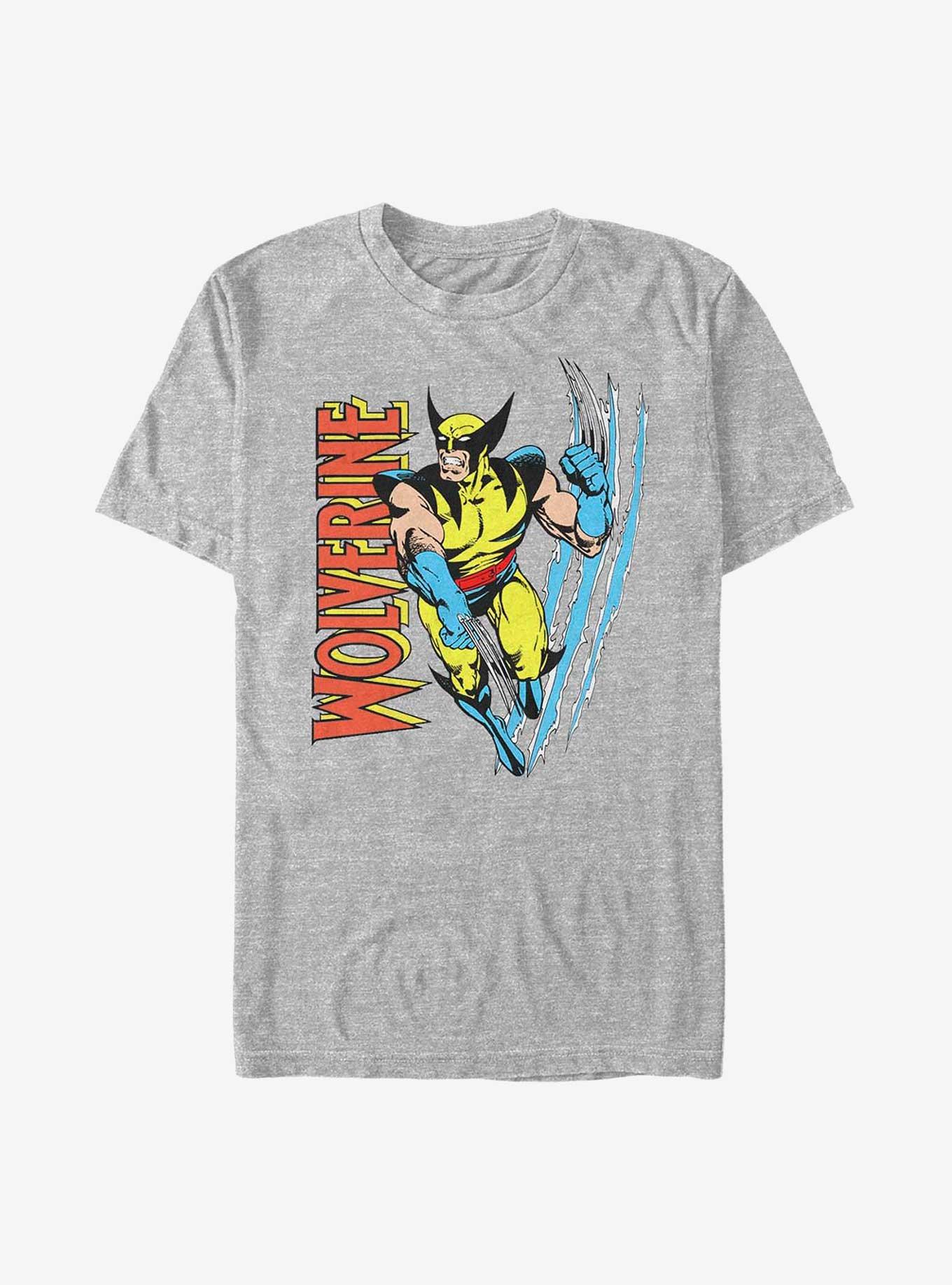 Marvel X-Men Wolverine Claw Slash T-Shirt - GREY | Hot Topic