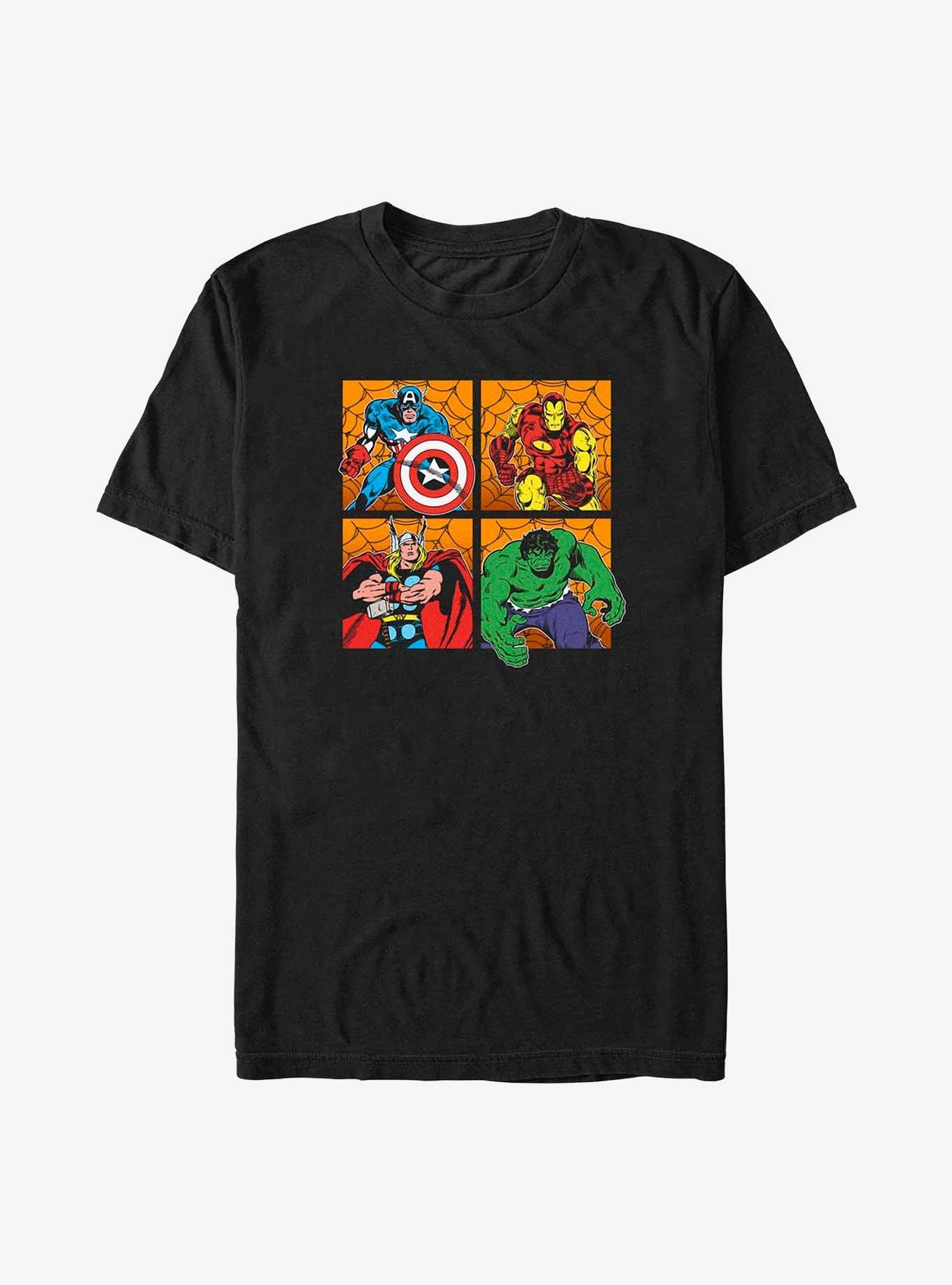 Marvel Avengers Halloween Panels T-Shirt, , hi-res
