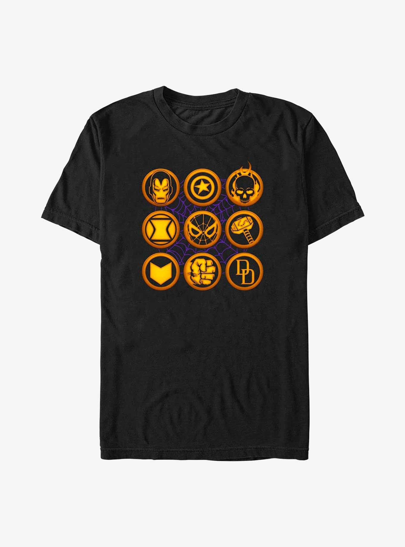 Marvel Avengers Halloween Hero Icons T-Shirt, , hi-res