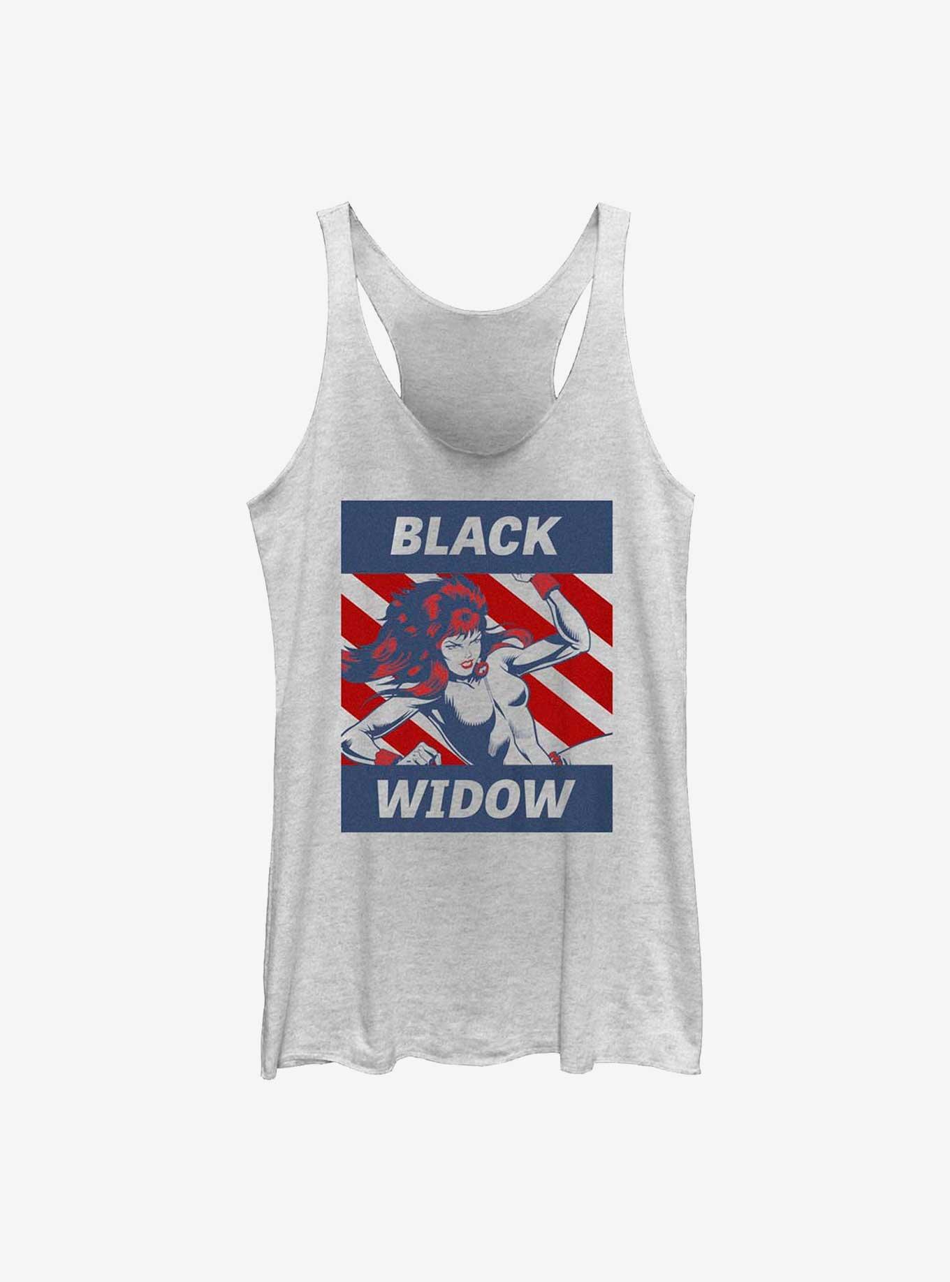 Marvel Black Widow Spy Gal Girls Tank, WHITE HTR, hi-res