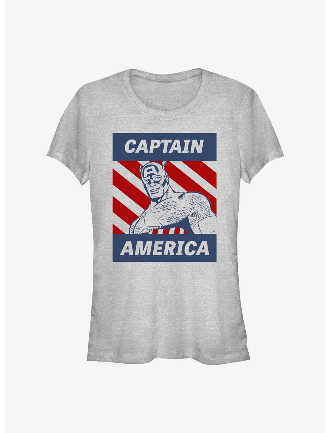 Marvel Captain America Super Guy Girls T-Shirt, ATH HTR, hi-res