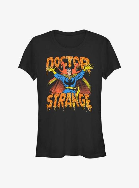 Marvel Doctor Strange Drip Logo Girls T-Shirt - BLACK | Hot Topic