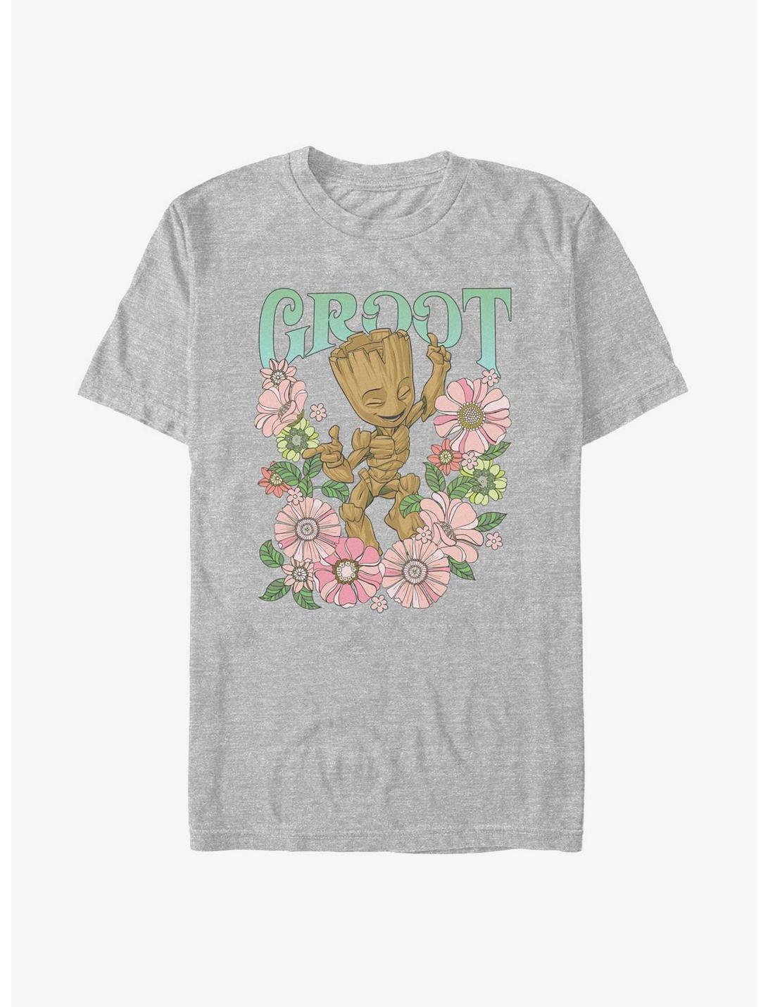 Marvel Guardians of the Galaxy Groot Flower Dance T-Shirt, ATH HTR, hi-res