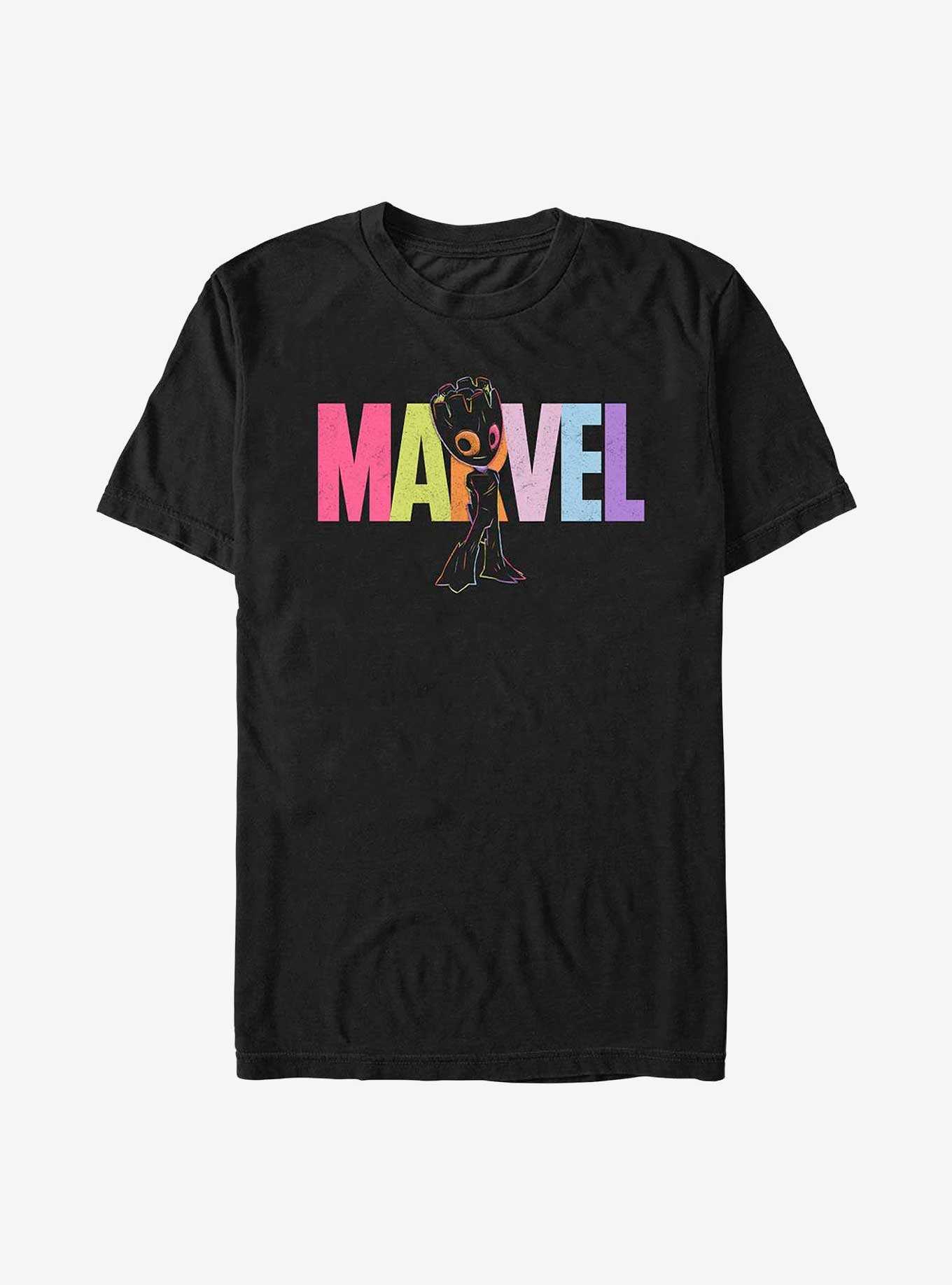 Marvel Guardians of the Galaxy Neon Groot T-Shirt, , hi-res