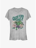 Marvel Hulk Green Vibes Only Girls T-Shirt, ATH HTR, hi-res