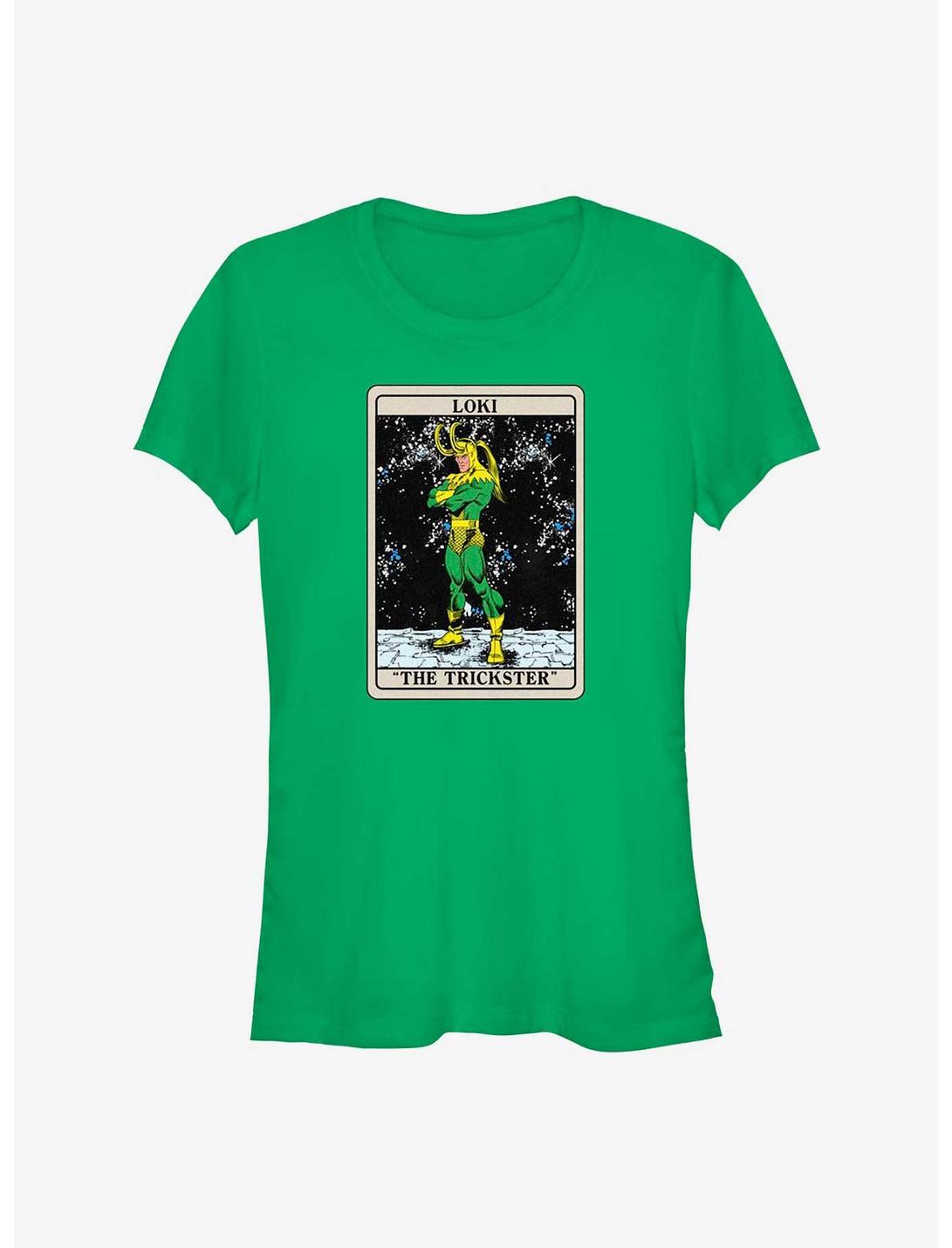 Marvel Loki The Trickster Card Girls T-Shirt, KELLY, hi-res