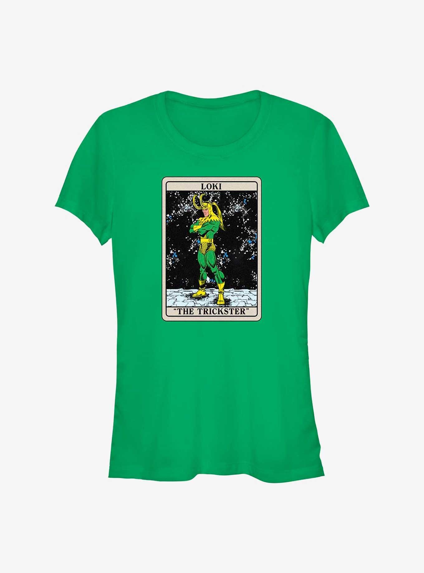 Marvel Loki The Trickster Card Girls T-Shirt, KELLY, hi-res