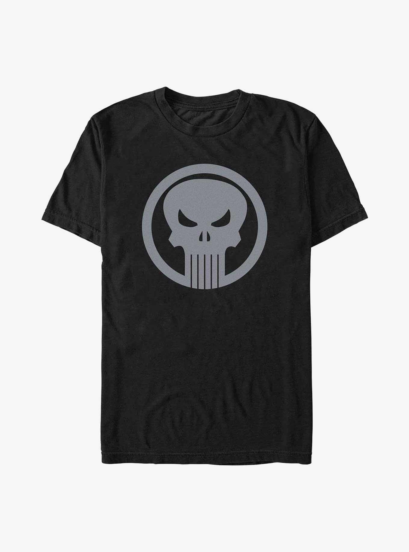 Marvel Men's Punisher Skull Logo Hoodie (Print On Demand) 