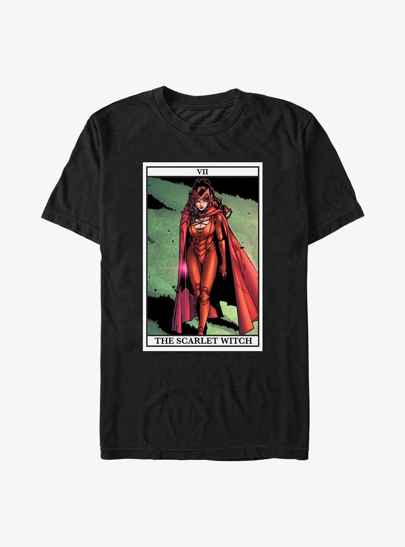 Marvel Scarlet Witch The Scarlet Witch Card T-Shirt, BLACK, hi-res