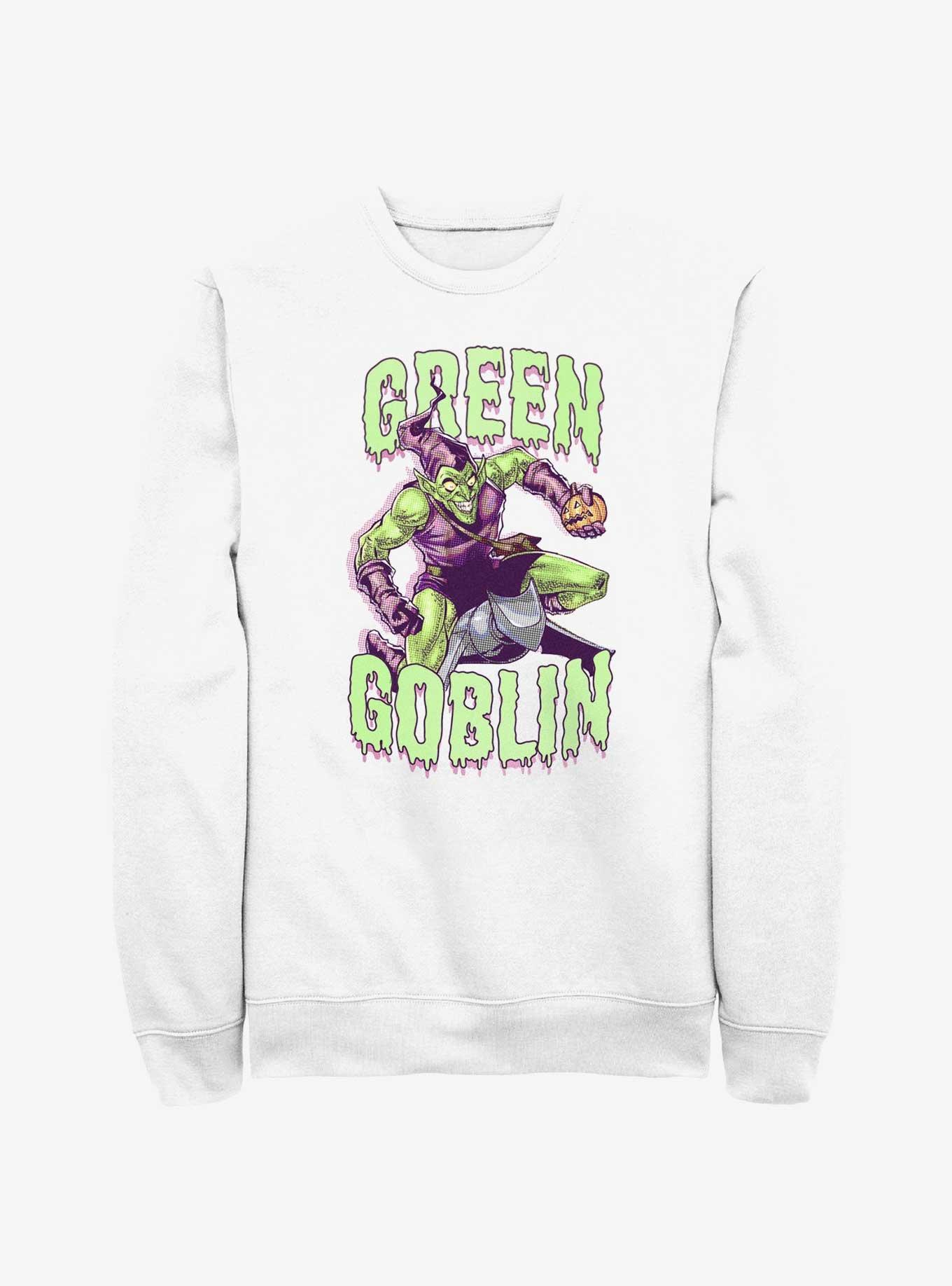 Marvel Spider-Man Green Goblin Sweatshirt, WHITE, hi-res