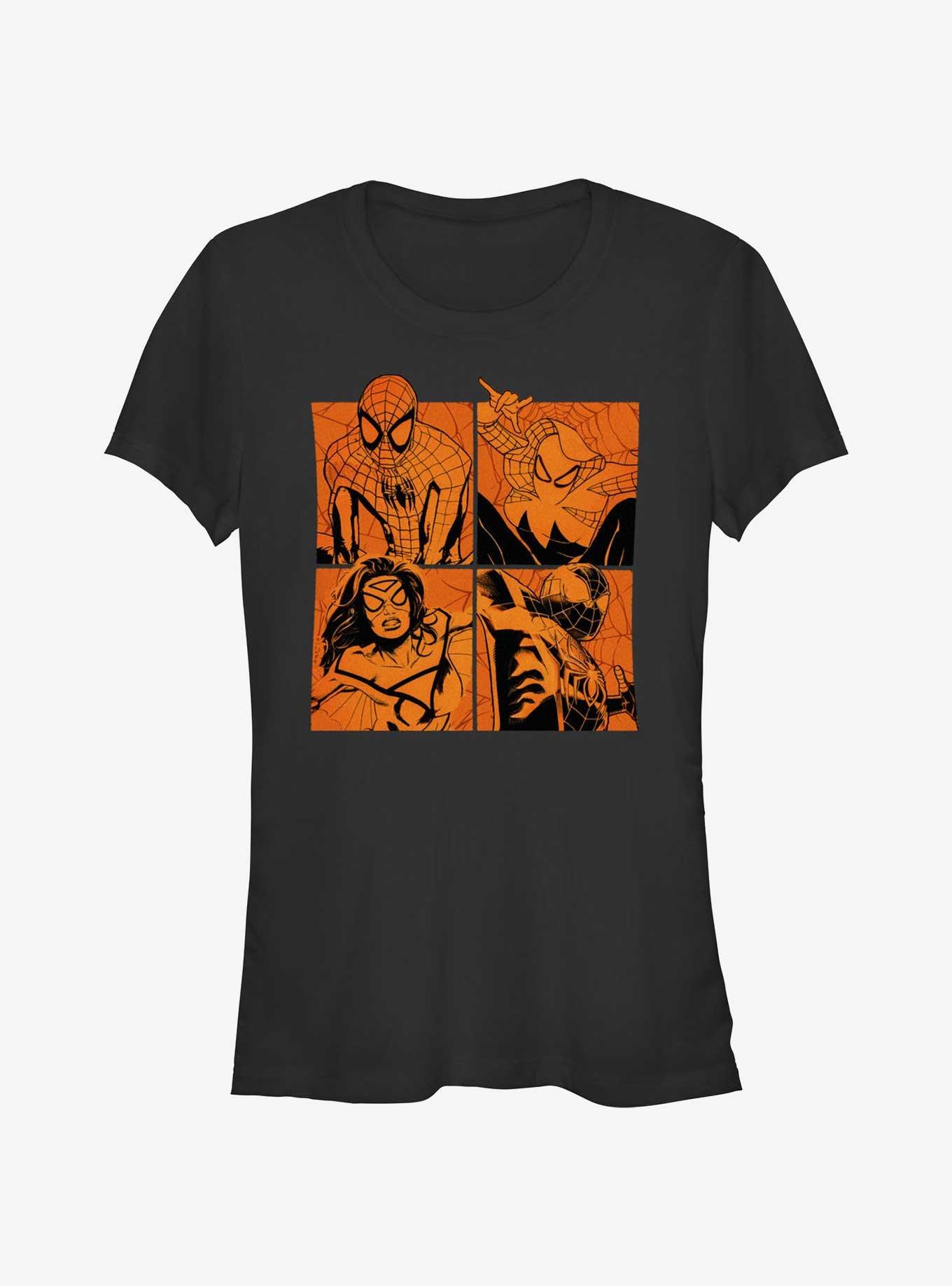 Marvel Spider-Man Multiverse Spiders Girls T-Shirt, BLACK, hi-res