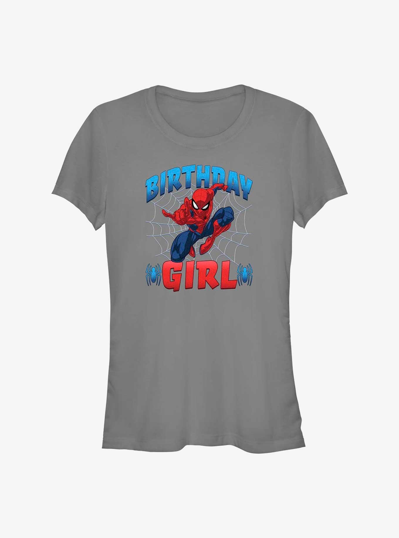 Marvel Spider-Man Web Birthday Girl Girls T-Shirt