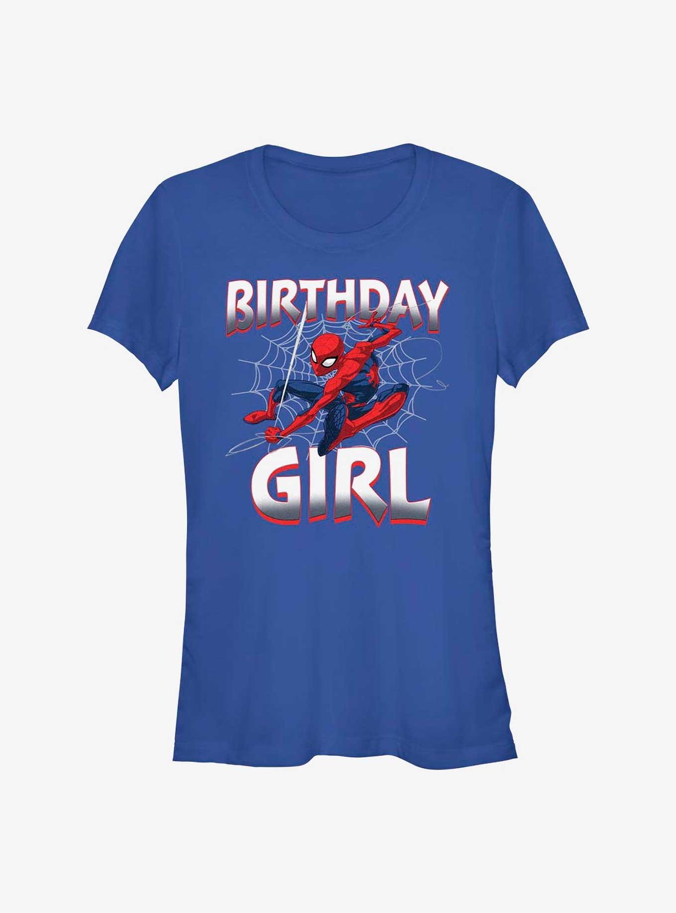 Marvel Spider-Man Web Birthday Girl Girls T-Shirt, , hi-res