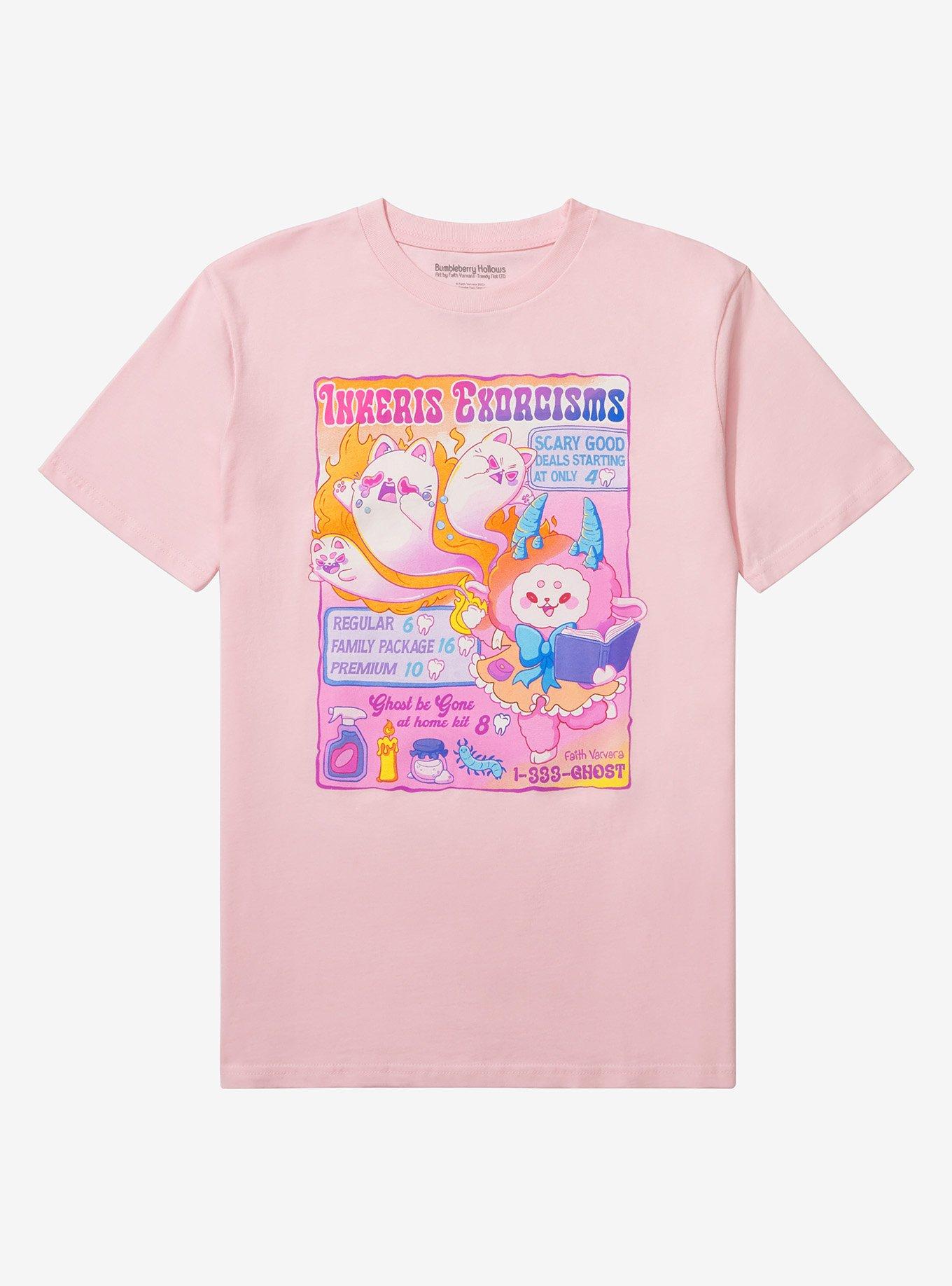 Bumbleberry Hollows Inkeri's Exorcisms T-Shirt By Faith Varvara, BLACK, hi-res