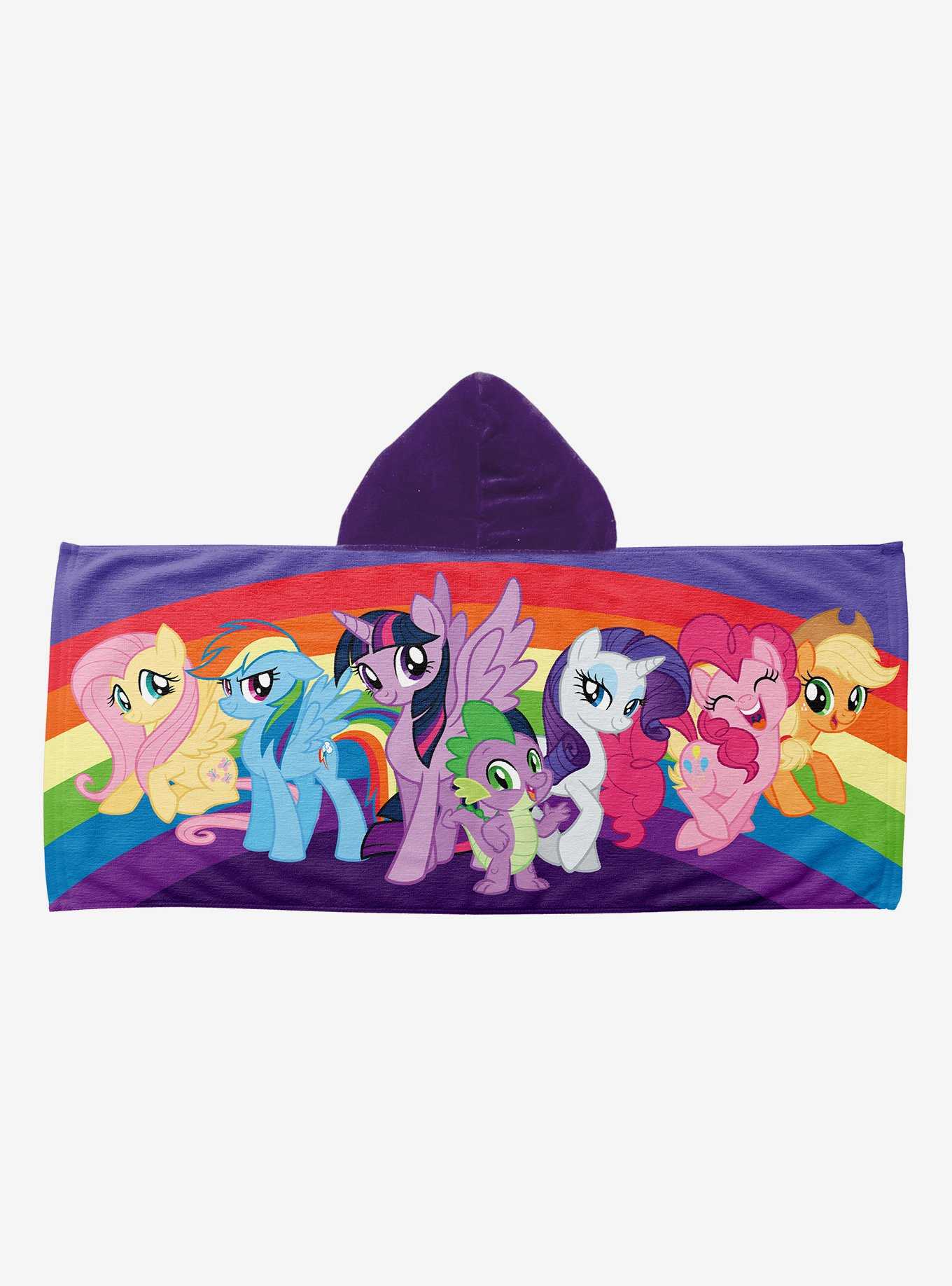 My Little Pony Wrapped In Rainbows Hooded Youth Beach Towel, , hi-res