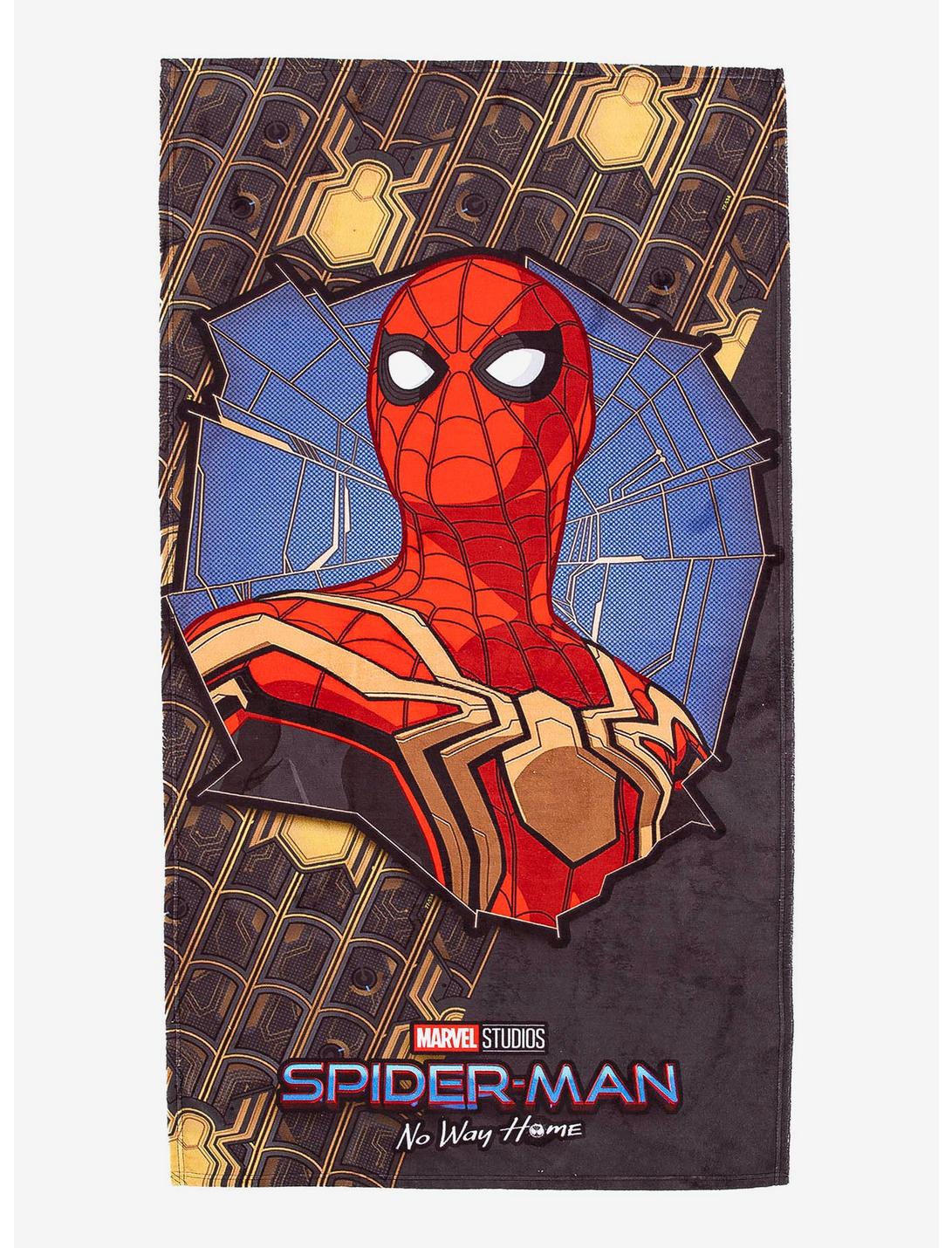 Marvel Spider-Man Gold Spiders Beach Towel, , hi-res