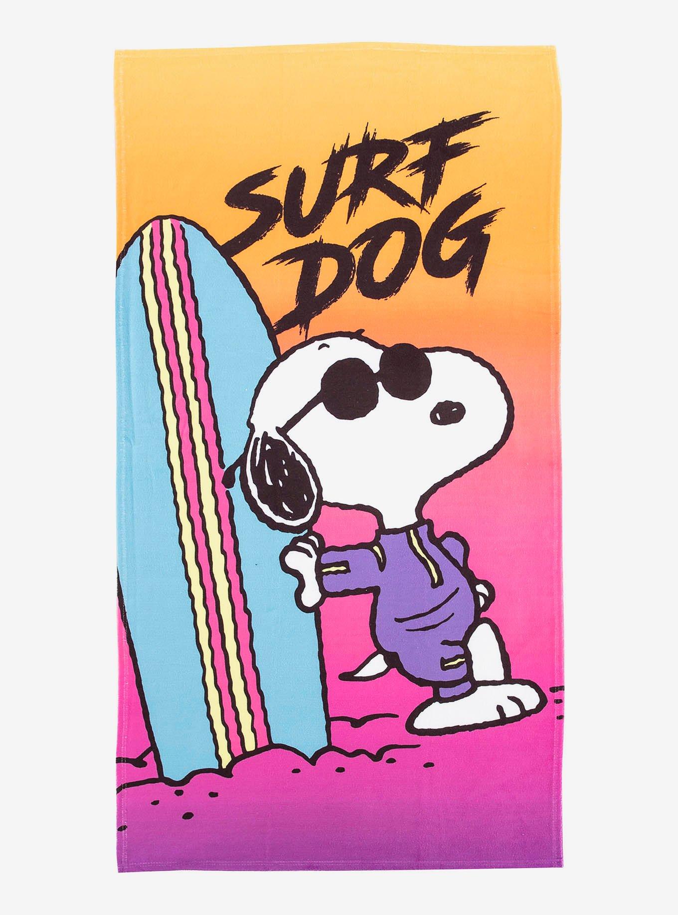 Peanuts Surf Dog Beach Towel, , hi-res