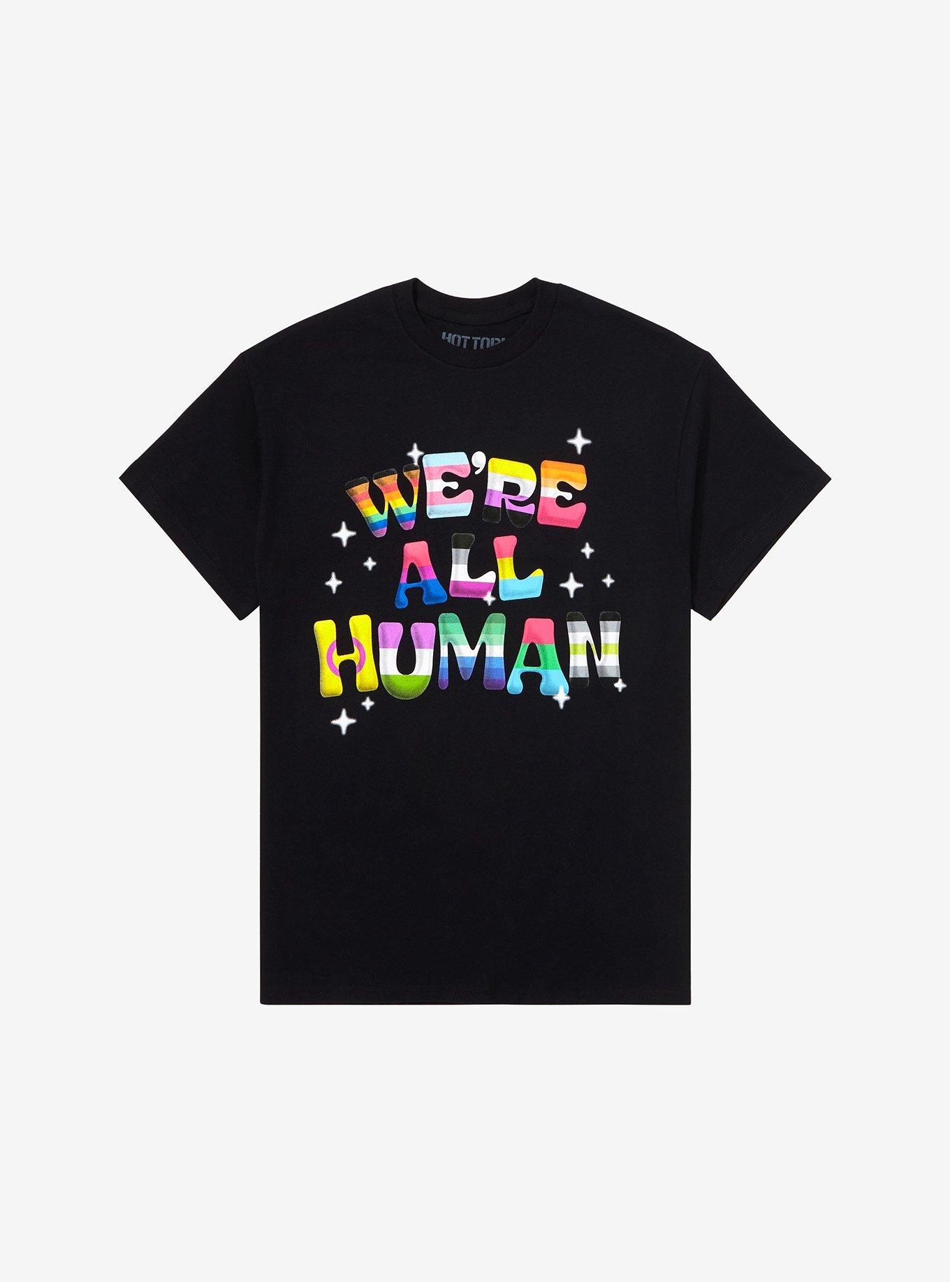 We're All Human Pride Flag T-Shirt | Hot Topic