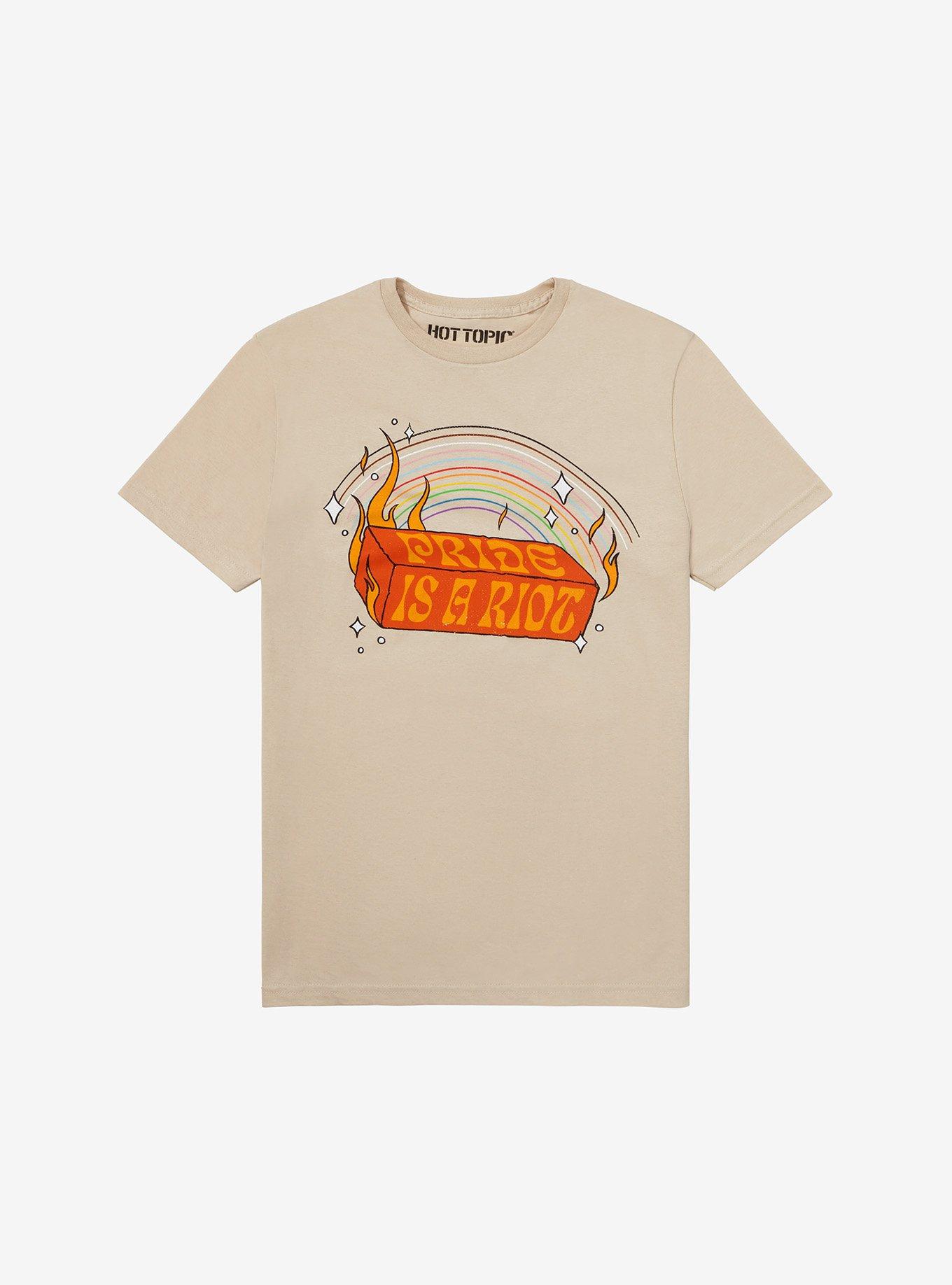 Pride Is A Riot Brick T-Shirt, SAND, hi-res