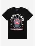 Demon Cats Toe Beans T-Shirt By Kawaii Krypt, BLACK, hi-res